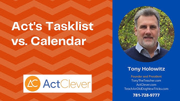 Tasklist versus Calendar