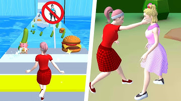 Girl Runner 3D 👰❤️🤵 All Levels Gameplay Trailer Android,ios New Game