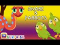 Bedtime Stories for Kids in English - Snake & Parrots - Surprise Eggs Toys ChuChu TV Story Time