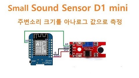 Small Sound Sensor Arduino D1-mini [두원공과대학교 AI융합과 김동일교수] 3.0.10