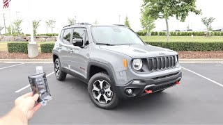 2022 Jeep Renegade Trailhawk: Start Up, Test Drive, Walkaround, POV and Review