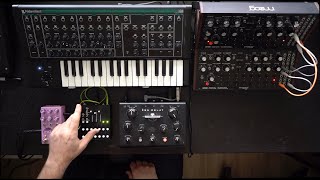 Apocalyptic synth jam with PWM Malevolent, Meng Qi Wingie 2, Chase Bliss Mood MkII, Zen Delay, DFAM