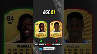 Vinicius Jr vs Dembele BY AGE! 🇫🇷🔥  #eafc #dembele #barcelona