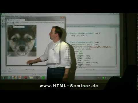 Task solution: Text-image captioning with a transparent area http://www.html-seminar.de/