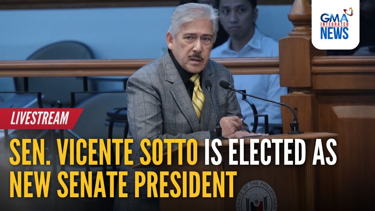 LIVE - Sen. Vicente Sotto is elected as new Senate president - Replay | GMA Integrated News