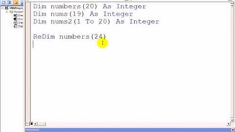 Visual Basic 6 0 Dynamic Arrays