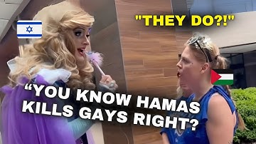 Queers For Palestine Protestor in Total SHOCK After Learning Hamas Is Bad!