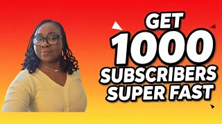 GET 1000 SUBSCRIBERS SUPERFAST | USE THIS PROVEN UNEXPECTED METHOD #1000subscriber