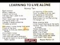 LEARNING TO LIVE ALONE - Lourna Pal