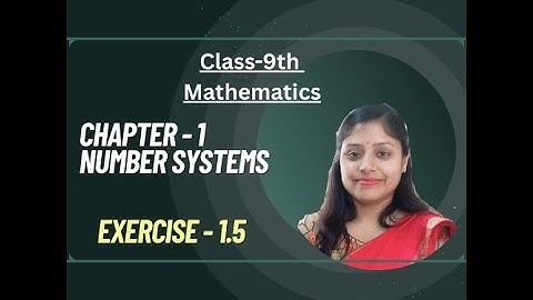 Exercise-1.5- Laws of Exponents|Class-9| Chapter -1 Number Systems| NCERT