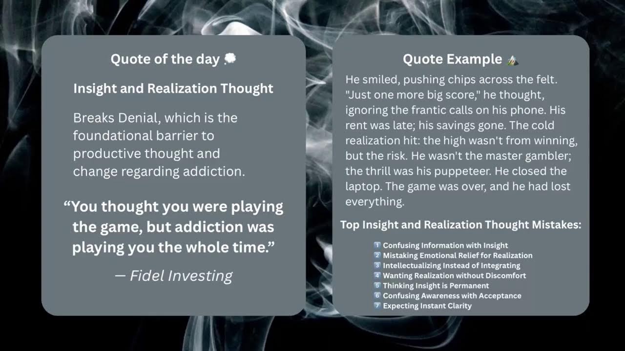 The Addiction Trap: Why You Thought You Were Playing the Game | Quote of the Day 💭