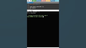 c program to check whether a character is uppercase or lowercase alphabet using function #shorts