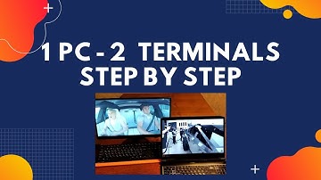 1 PC - 2 Windows terminals using ASTER. Tutorial.