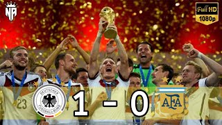 Germany vs Argentina (1-0), Germany FIFA World Cup Champion 2014 - Highlight & Goals