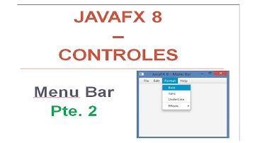 JavaFX 8 Tutorial - Menu Bar - Parte 2 - #15 Español