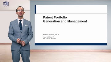 e-Learning: Patent Portfolio Generation and Management