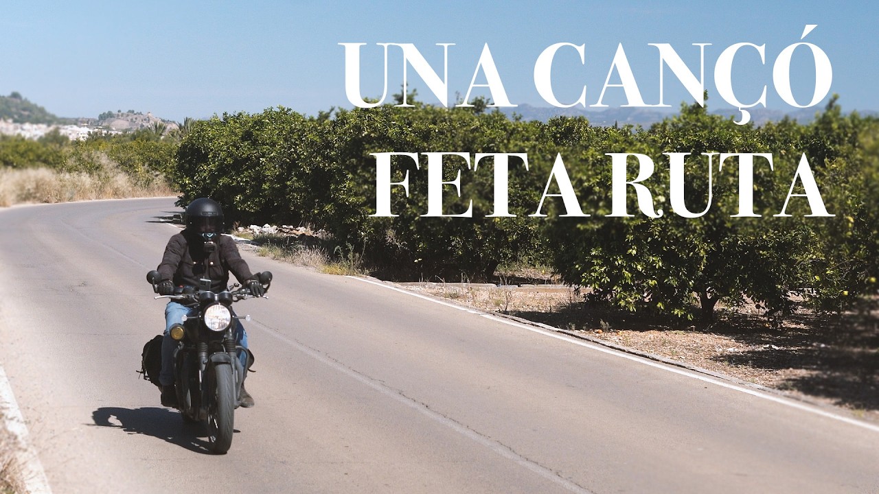 Una cançó, un mapa, una ruta en moto...