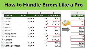 Master IFERROR in Excel – Handle Errors Like a Pro in Data Analysis!