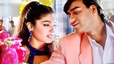 कितना हसीन चेहरा HD - दिलवाले - अजय देवगन, रवीना टंडन - कुमार सानु, Ajay Devgan, Raveena Tandon