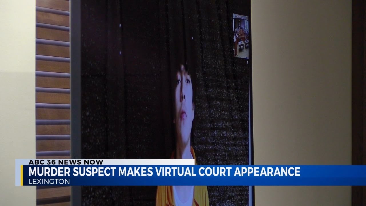 Murder suspect makes virtual court appearance - YouTube