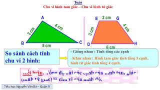 Chu vi hình tam giác - Chu vi hình tứ giác - Toán lớp 2