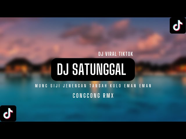 DJ SATUNGGAL MUNG SIJI JENENGAN TANSAH KULO EMAN EMAN • CONGCONG RMX class=