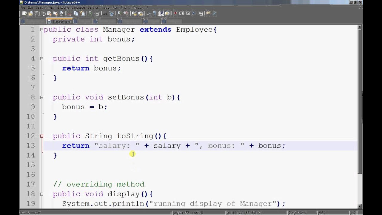 inherit5 - method overriding - YouTube