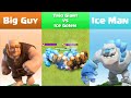 Every Level Giant VS Every Level Ice Golem | Clash of Clans