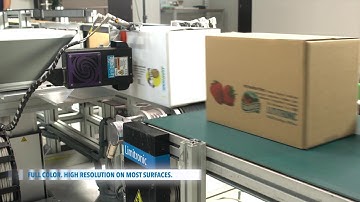 Limitronic V6 Full Color (CMYK) printing on corrugated boxes