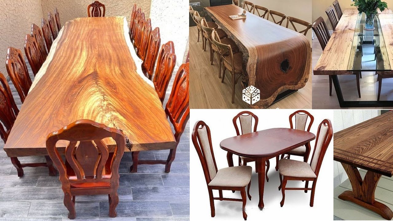 Wooden dining table design ideas / woodworking dining table set ...