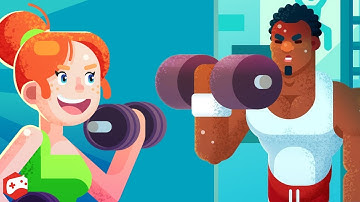 Idle Fitness Gym Tycoon - Workout Simulator Game - iOS/Android Gameplay Video