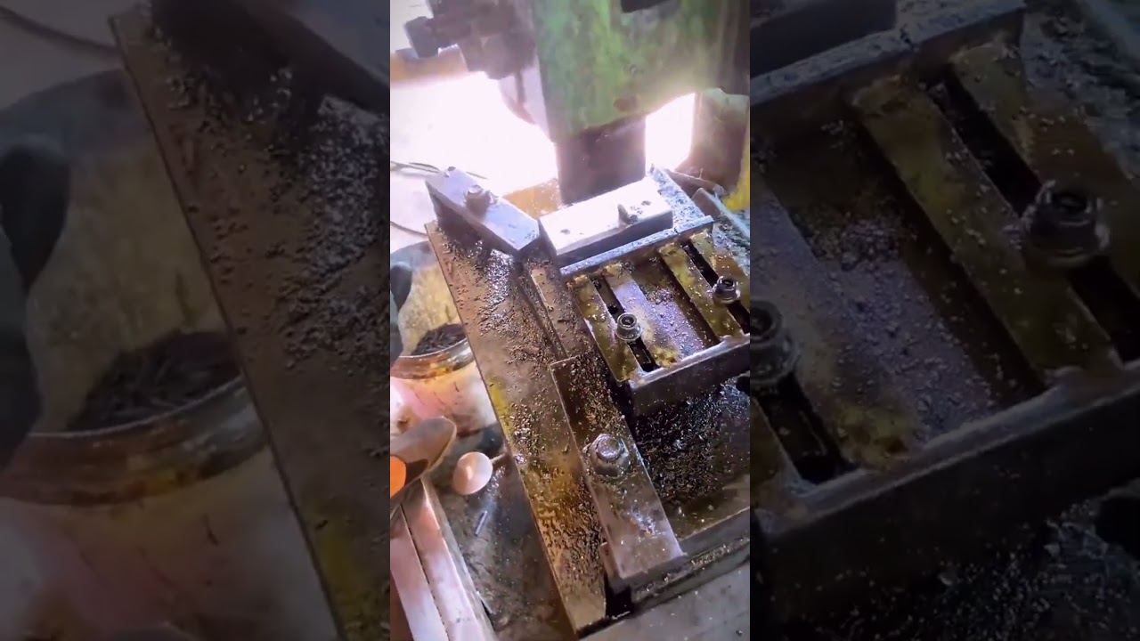 A tool used to make iron pins  Good tools and mach