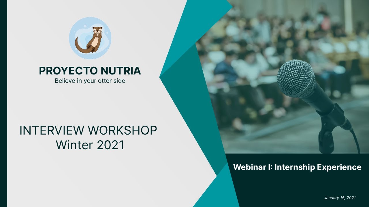 Webinar I: Internship Experience - YouTube