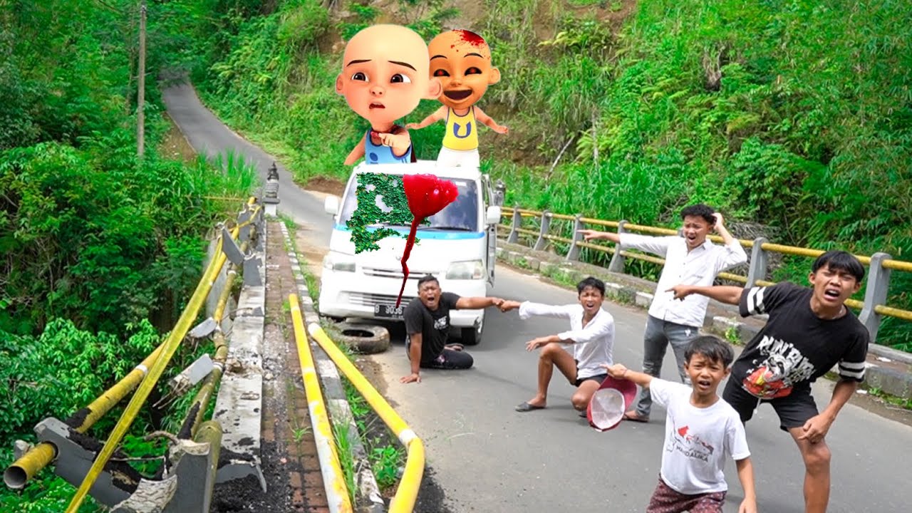 SOPO DI T4BRV4K MOBIL VAN UPIN IPIN DI JEMBATAN, JEMBATANNYA SAMPE H4NCVR