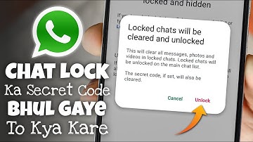 WhatsApp Chat Lock Ka Secret Code Bhul Gaye to Kya Kare