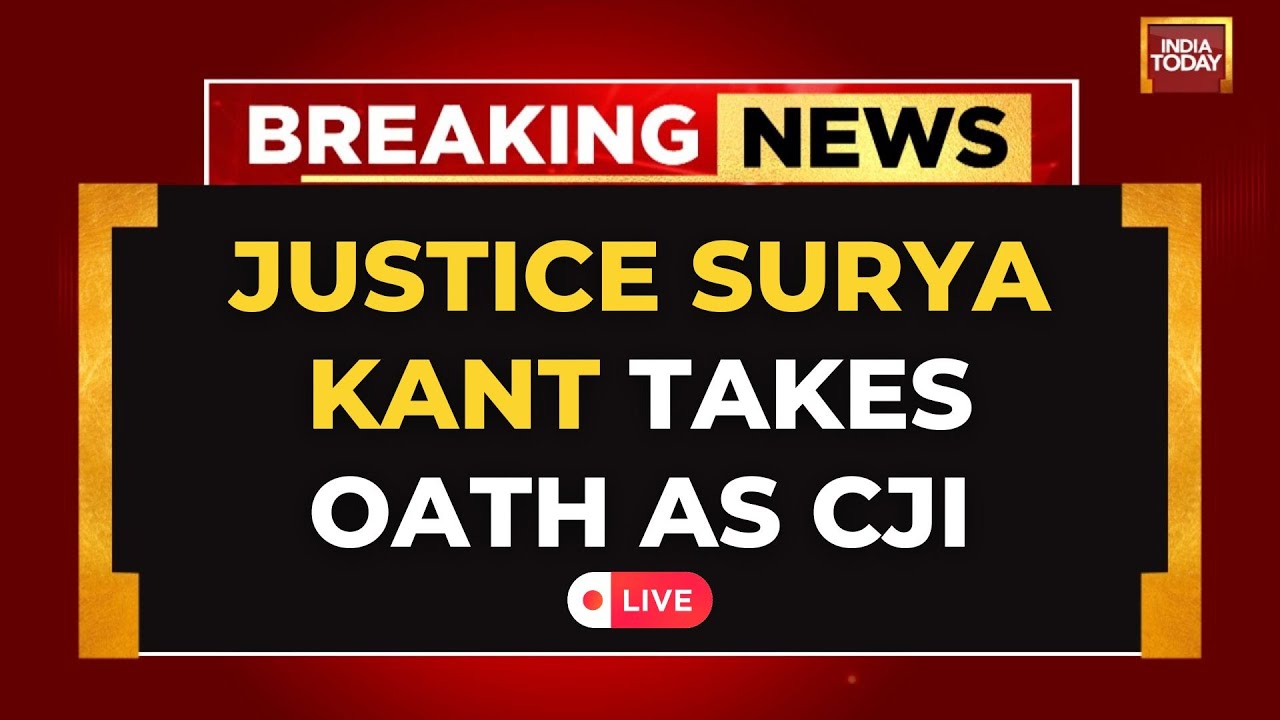 LIVE | Justice Surya Kant Takes Oath as Chief Justice of India | CJI Surya Kant Swearing-in Ceremony