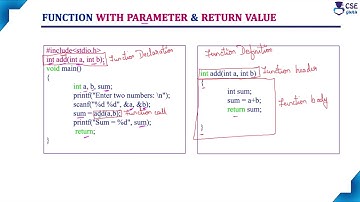 Function with Parameter with Return value | Function Categories | Lec 97 |C Programming Tutorials