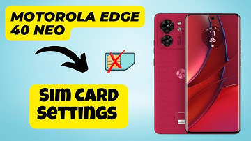 Sim Card Settings  Motorola Edge 40 Neo || How to set sim card settings || Working of Sim card