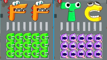 Merge Alphabet Lore Vs Merge Alphabet Monster Fusion, Number Lore, Merge Battle, Merge War Max Level