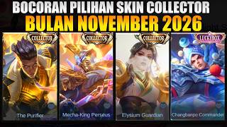 NOVEMBER 2026 COLLECTOR SKIN SELECTION LEAK! ALPHA COLLECTOR SKIN RESALE NOVEMBER MLBB