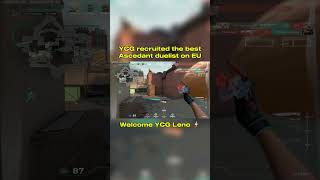 An insane Ascendant II jett main. Always ready to strike. Welcome YCG leno 🏆✍️