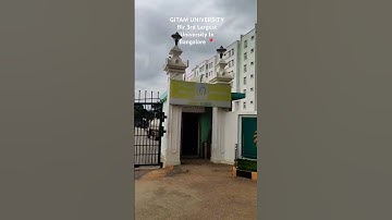 GITAM Blr 3Rd Largest University In Bengaluru || Gitam University Bengaluru, Karnataka, India