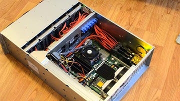 Supermicro 24 Bay SATA 4U First video of noise level