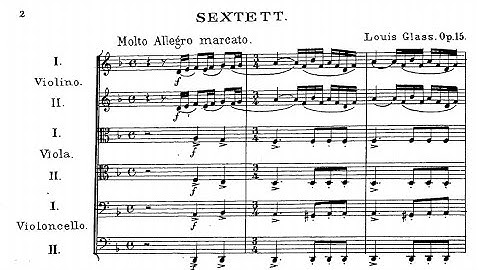 Louis Glass - String Sextet in D Minor, Op.15