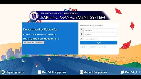 How to log in on DepEd LMS Website