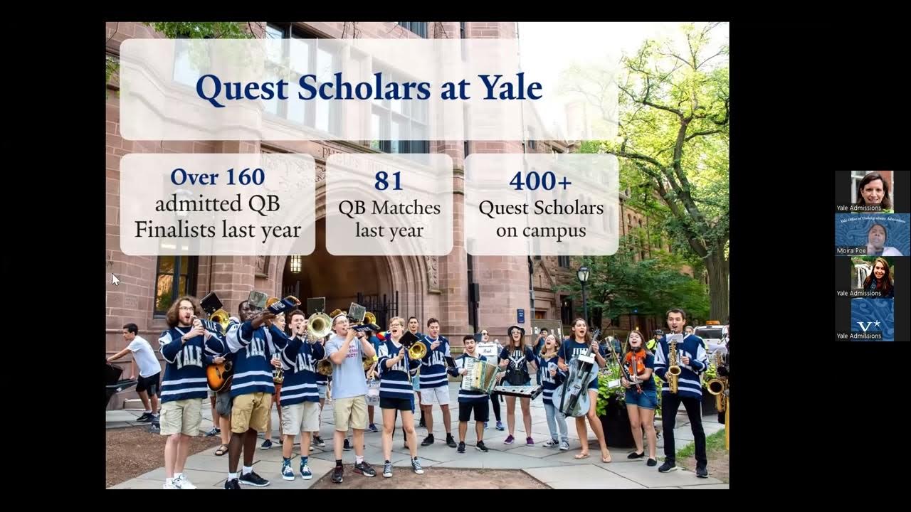 Yale QuestBridge Virtual Session for Finalists 2022 YouTube