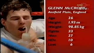 Glenn Mccrory Vs Terry Armstrong 16Th February 1991 The Pavilion, Thornaby, Yorkshire, Uk