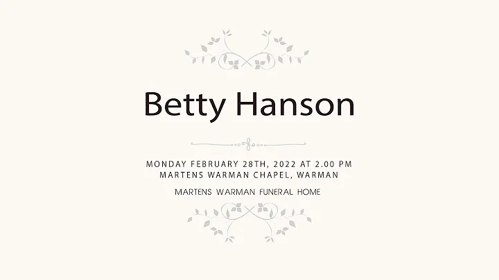 Betty  Hanson