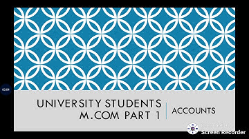 Mumbai University: Idol Students: M.Com Part 1: Accounts: Financial Accounting and Cost Accounting