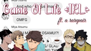 Haikyuu texts skit prank. Game of Life IRL ft. a rarepair